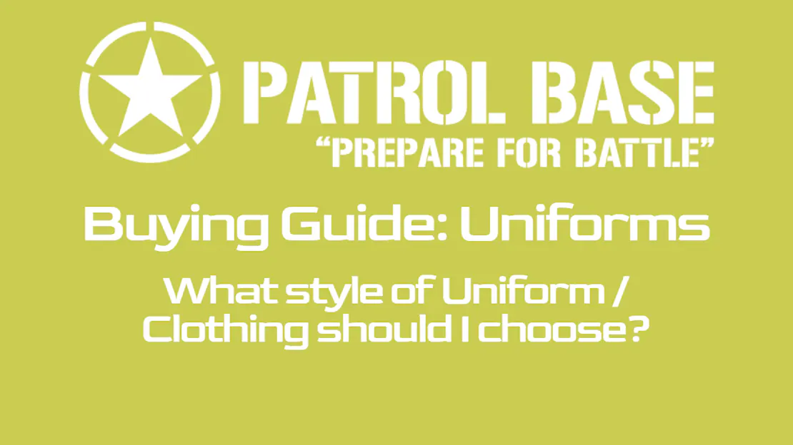 Buying Guide: Airsoft Uniform Types - Which Airsoft Uniform should I choose?