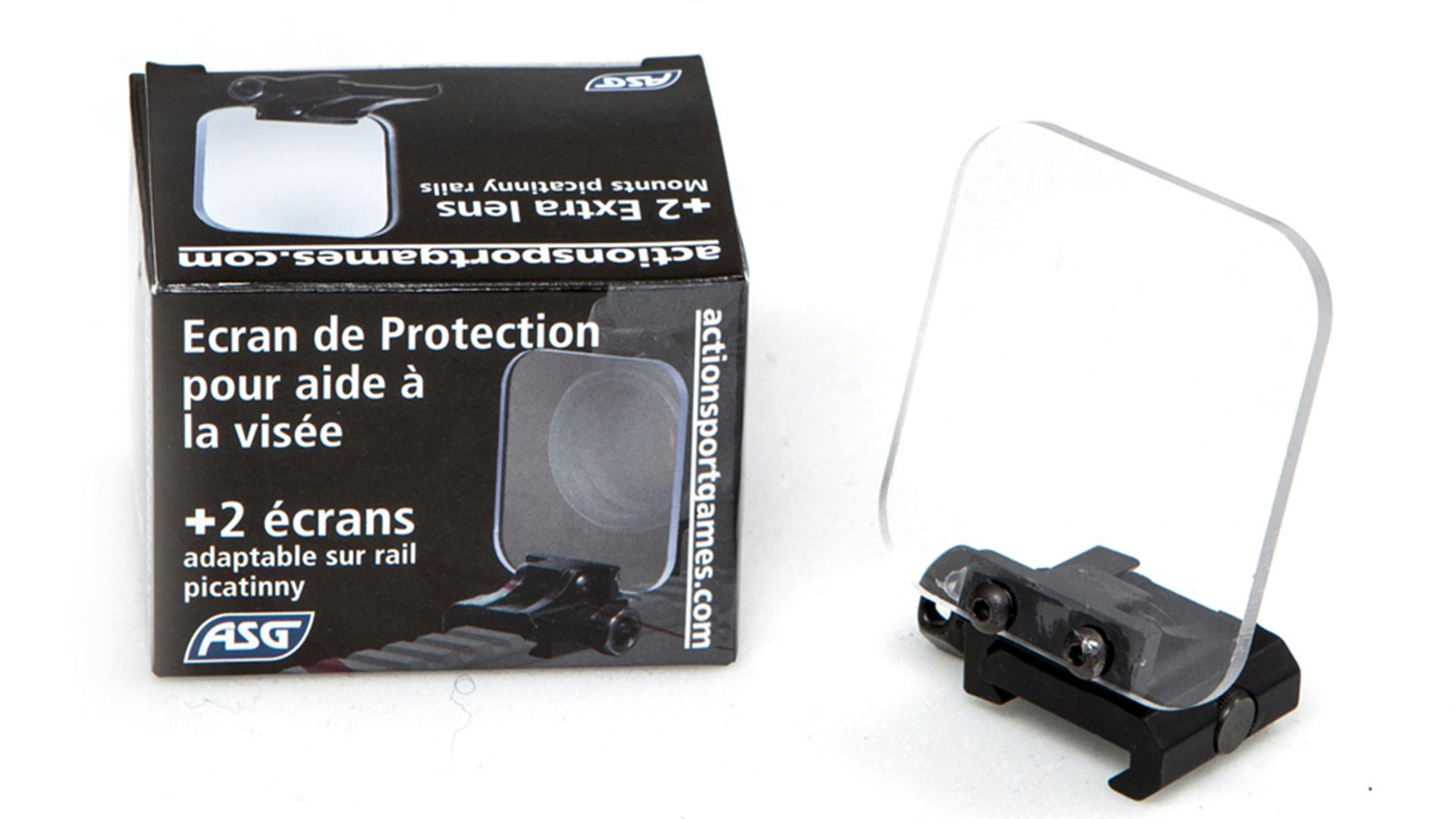 Airsoft Lens Sight Protector Cover Shield w/20mm Rail Mount For Rifle Scope