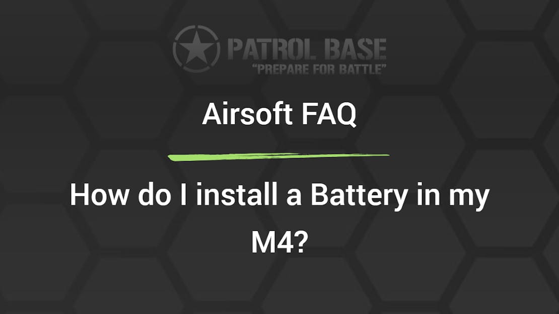 Airsoft FAQ: How do I install a Battery in my M4?