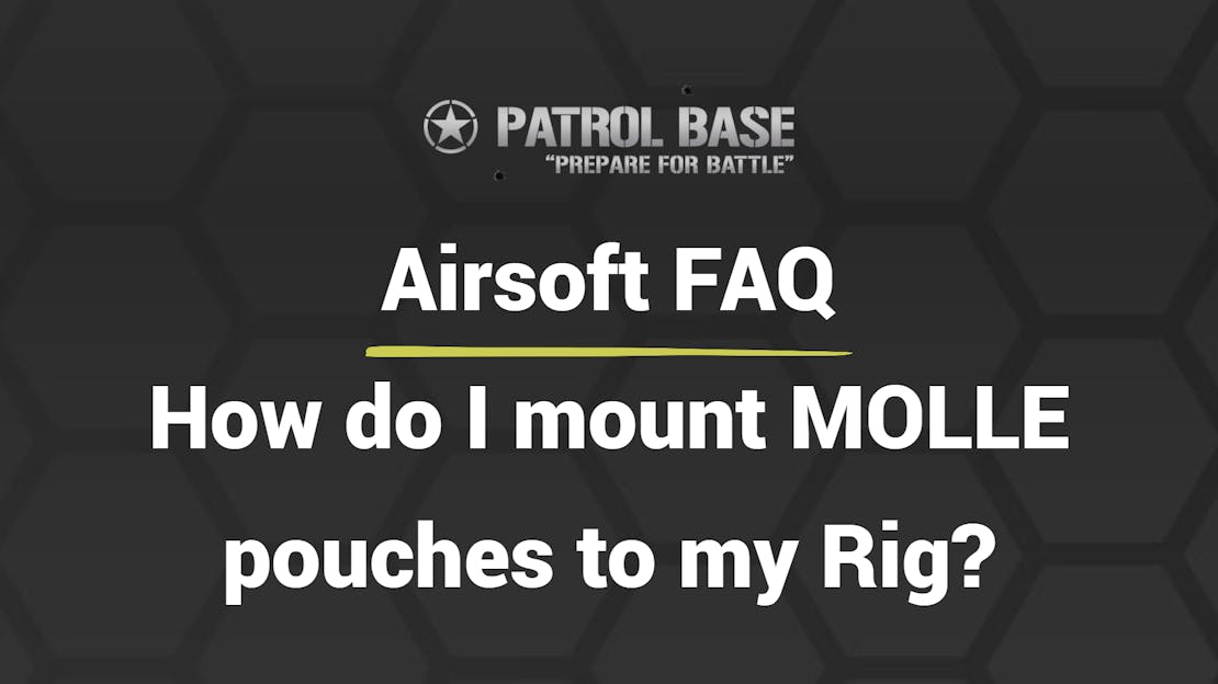 Airsoft FAQ: How do I mount MOLLE pouches to my rig?