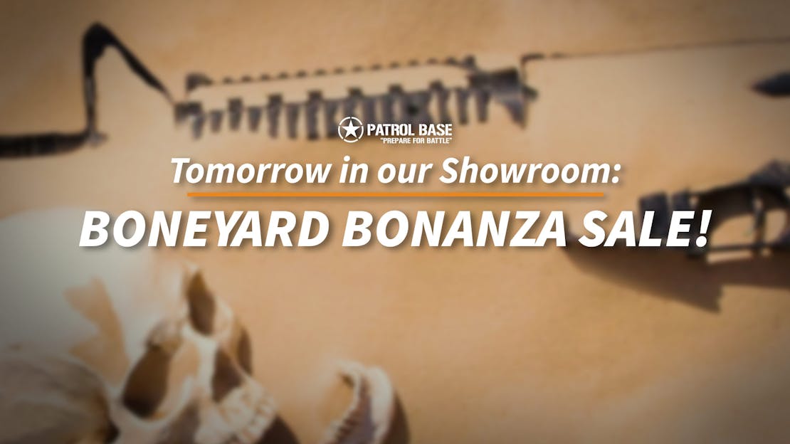 Boneyard Bonanza Sale - This weekend at the Showroom!