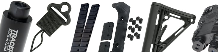 All Airsoft External Parts and Attachments