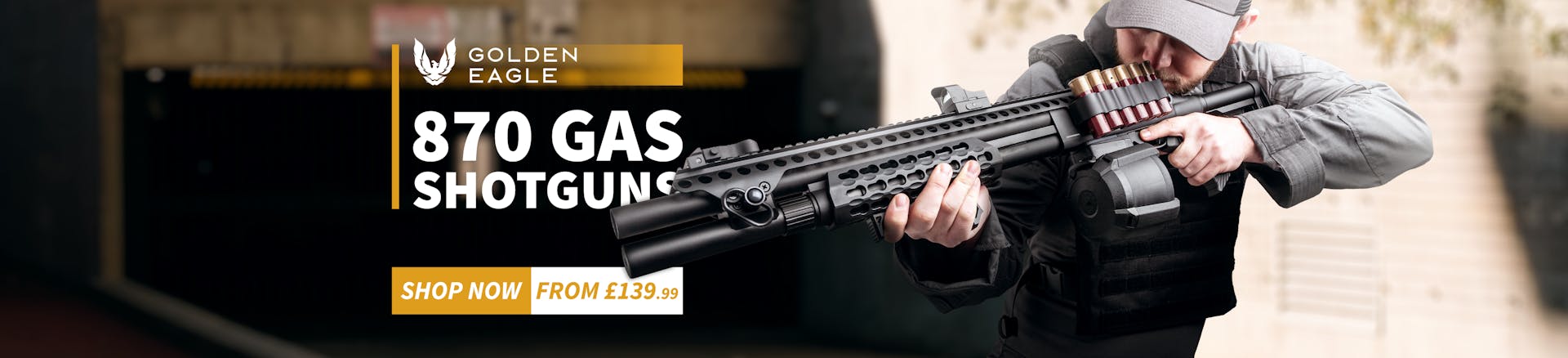 Golden Eagle Type 870 Airsoft Gas Shotguns