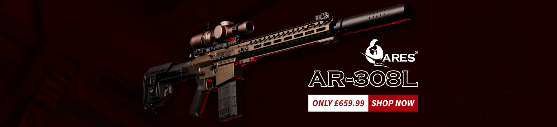 Ares AR-308L Deluxe Version AEG Rifle DMR | Patrol Base UK