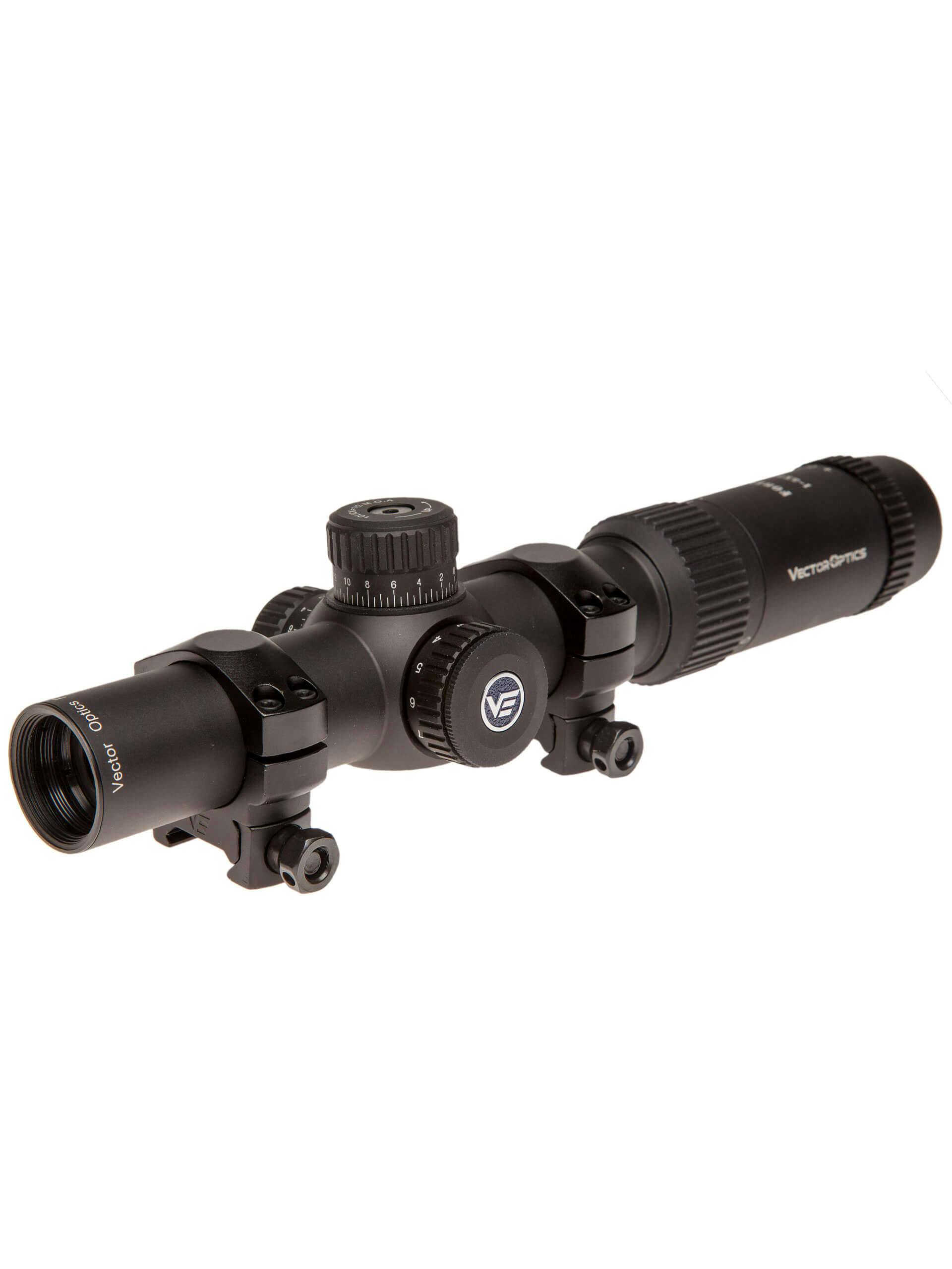 Vector Optics® Forester 1-5x24 Gen2 Rifle Scope 1/4 MOA w
