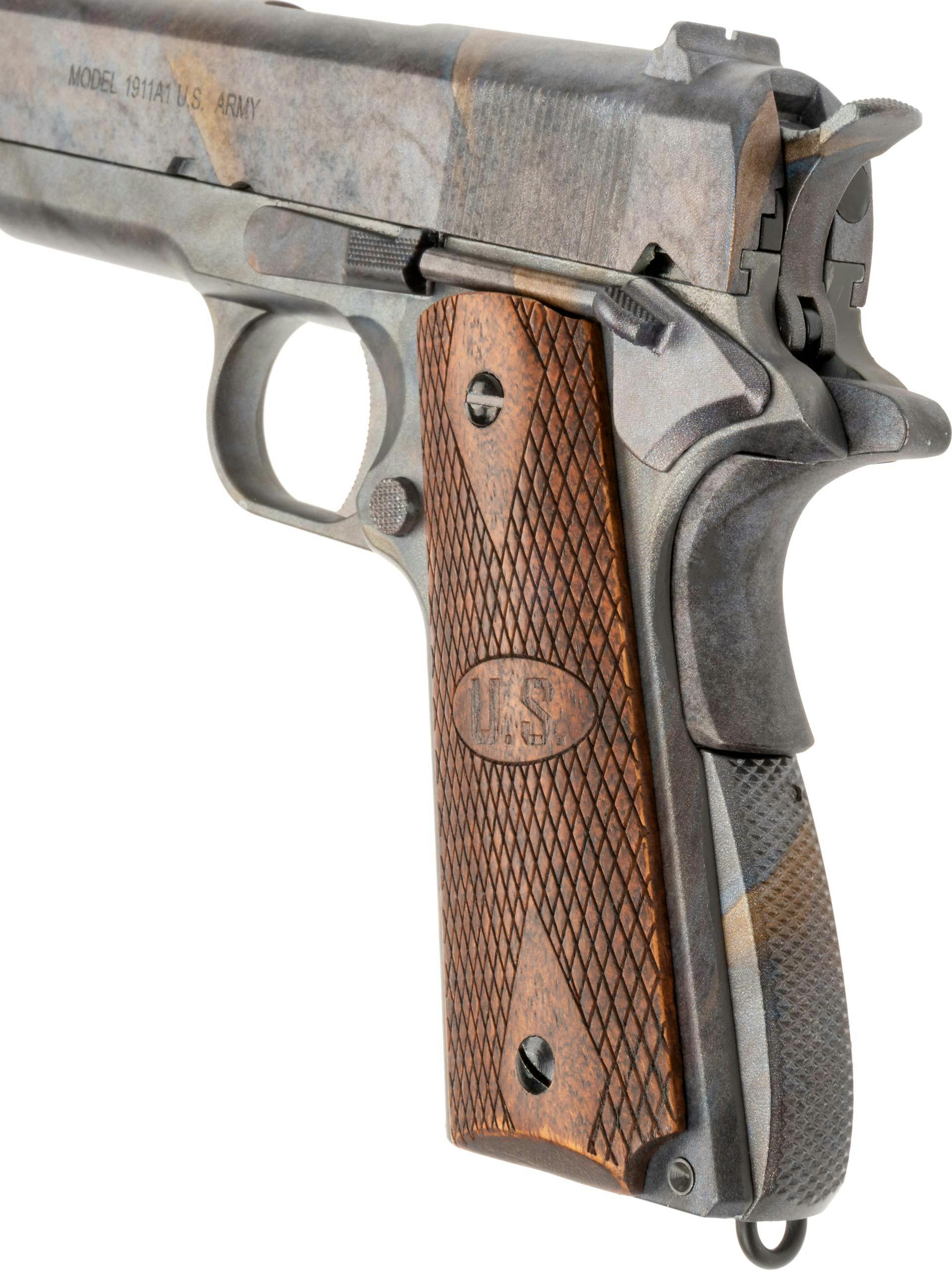 wwwoo^^専用 INOKATSU COLT M1911 CO2 airsoft ブラック S70 スチール無垢材