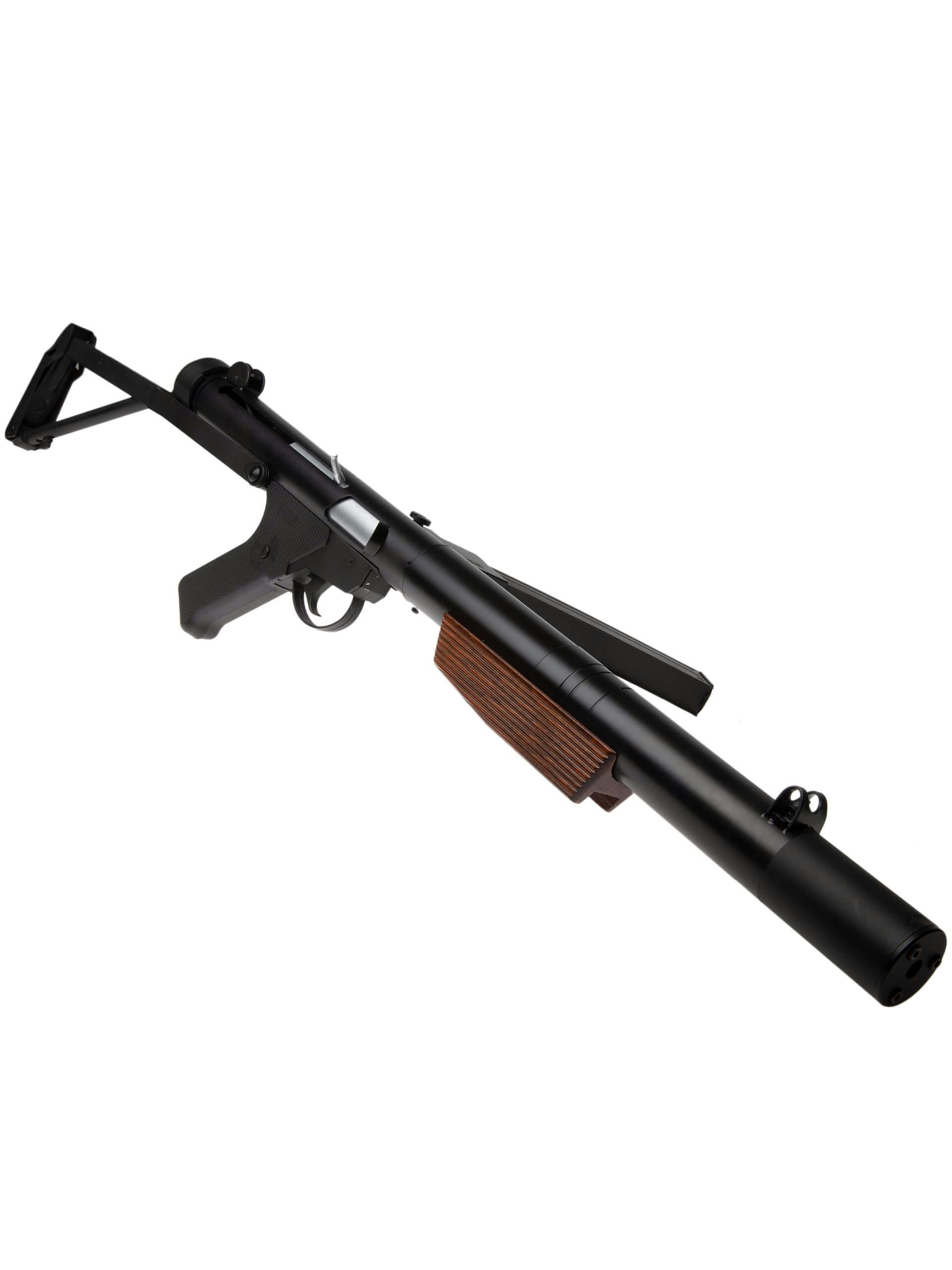 【S&T限定特売】S&T スターリング Mk.5 (L34A1) AEG S\u0026T Sterling Mk5 L34A1 Airsoft AEG Submachine Gun, Black | Airsoft