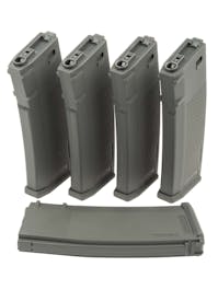 Specna Arms S-Mag 380rnd High-Cap Magazines for M4/AR-15 AEGs; 5 Pack