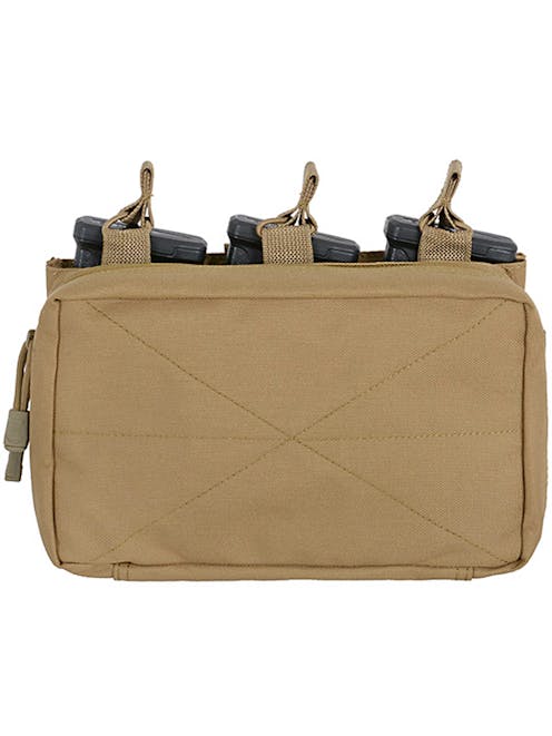 8Fields Tactical MOLLE Triple Rifle Mag/GP Pouch