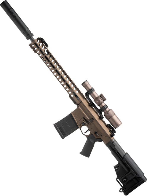 Ares AR-308L Deluxe Version AEG Rifle DMR Set w/Hard Rifle Case