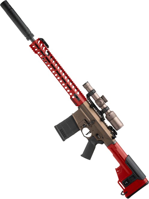 Ares AR-308L Deluxe Version AEG Rifle DMR Set w/Hard Rifle Case