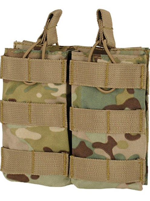 8Fields Tactical MOLLE Open Top Double Magazine Pouch For M4/AR-15