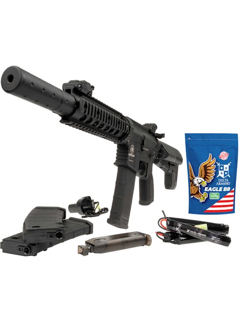 Delta Armory DA-C05 CHARLIE™ AEG; Patrol Base Starter Bundle