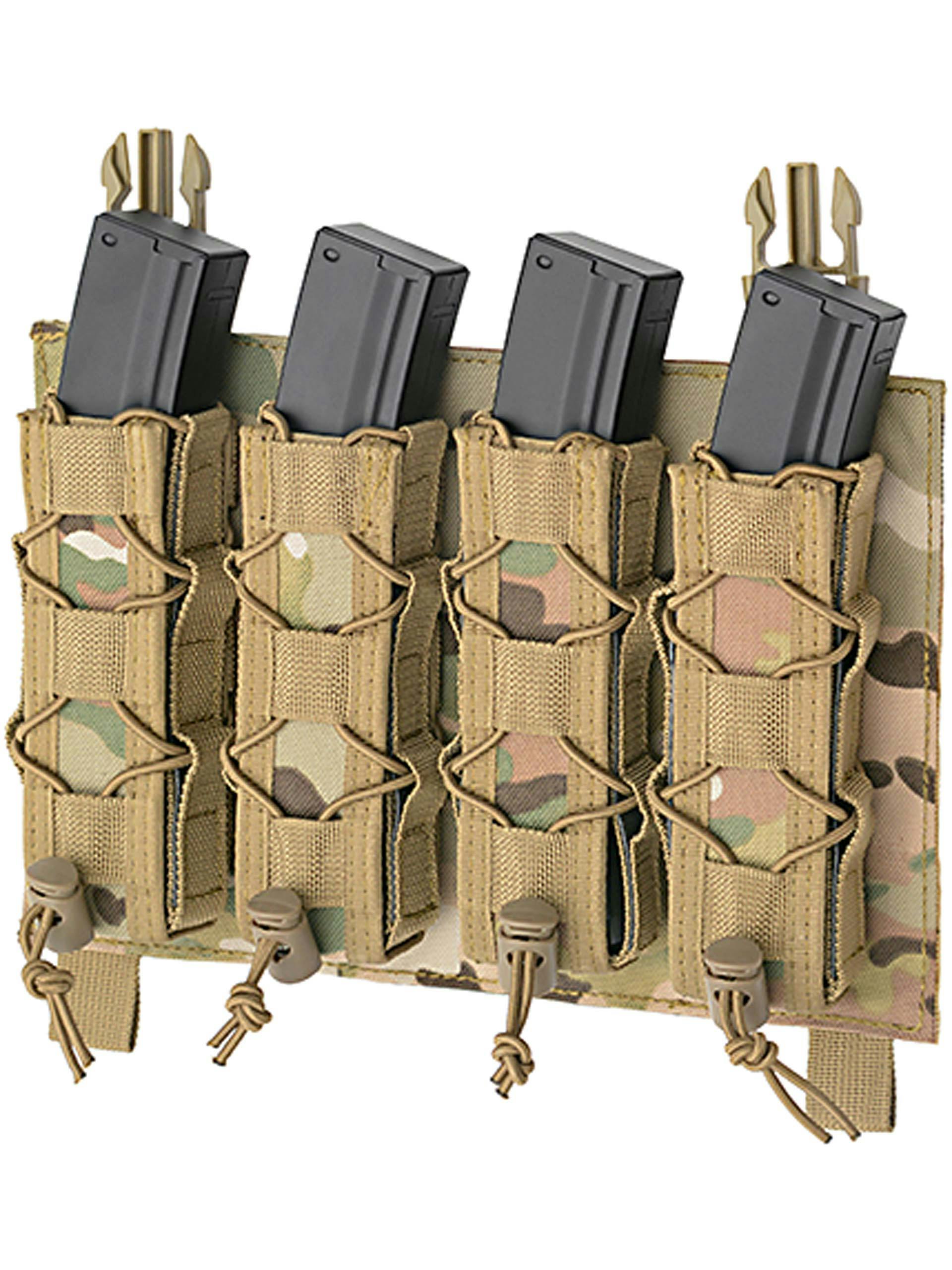 8Fields Tactical Buckle Up Quad SMG5/MP5/MP7/UTR45/UMP Magazine Pouch