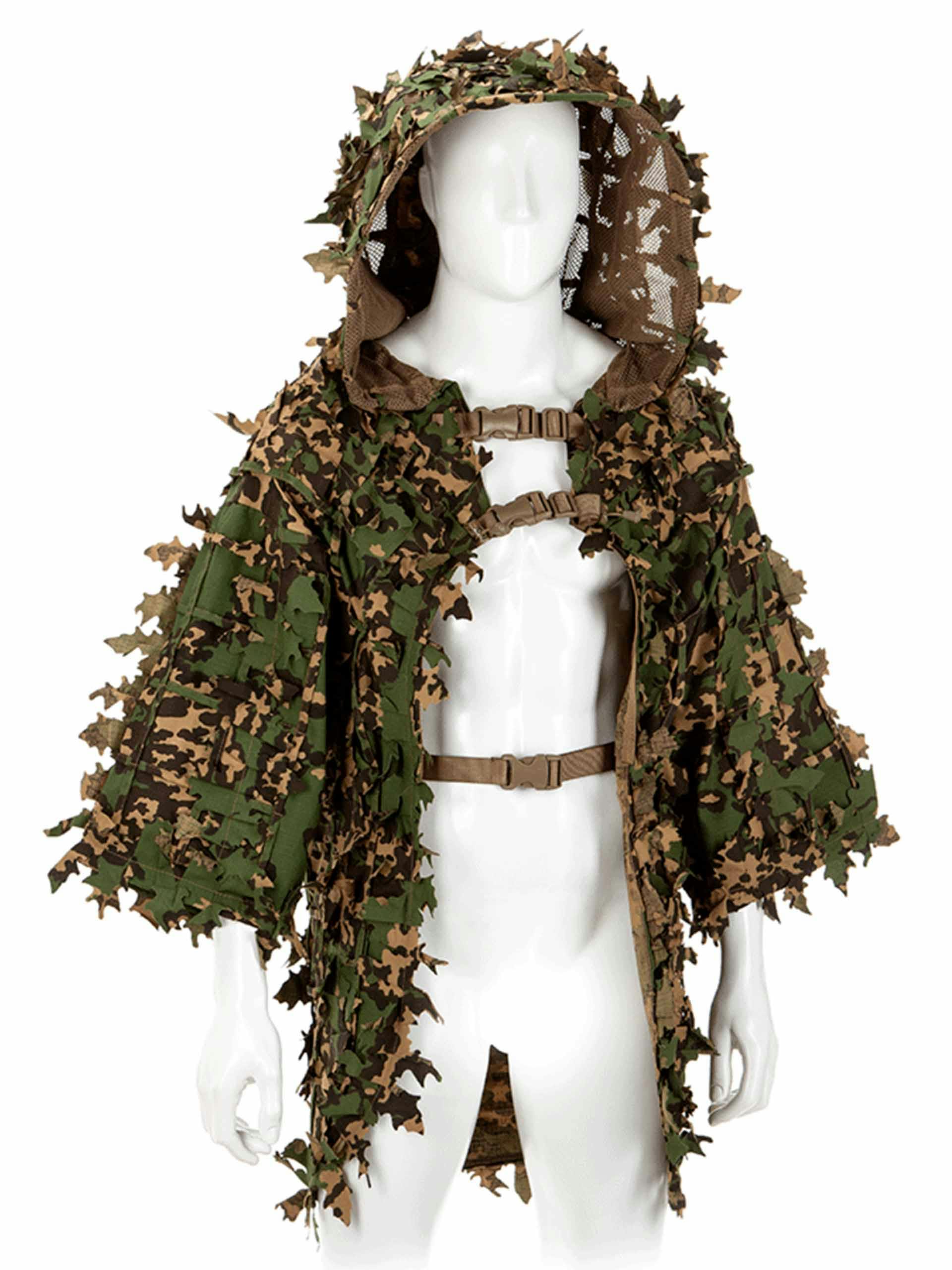 Invader Gear Sniper Ghillie Jacket Base with 3D Leaves Patrol Base
