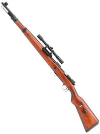 Snow Wolf KAR98K Spring Bolt Sniper Rifle with Scope and Mount