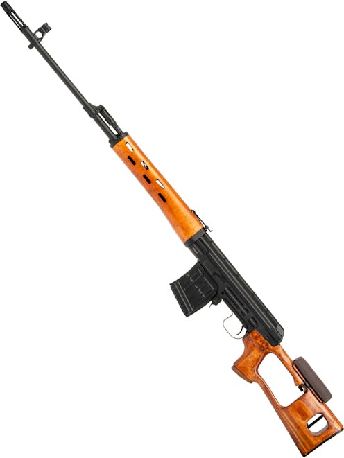 CYMA CM.057 Dragunov SVD Airsoft DMR Rifle; Real Wood