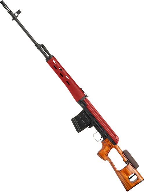 CYMA CM.057 Dragunov SVD Airsoft DMR Rifle; Real Wood