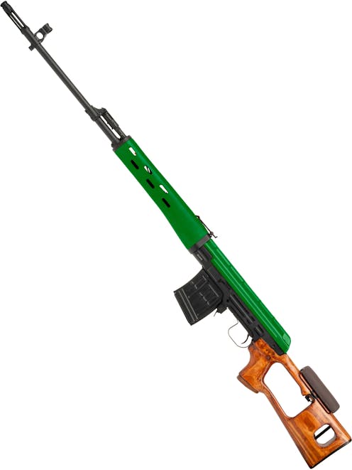 CYMA CM.057 Dragunov SVD Airsoft DMR Rifle; Real Wood