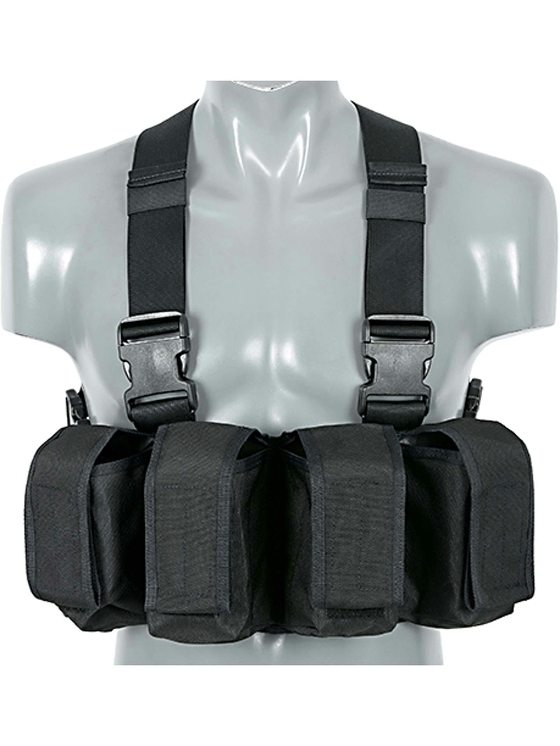 8Fields Tactical Navy Seal Chest Rig with 4x Rifle Magazine Pouches