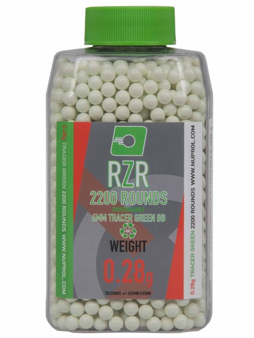 NUPROL RZR 0.28g Green Tracer BIO BB