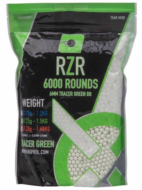 NUPROL RZR 0.28g Precision Green Tracer BB
