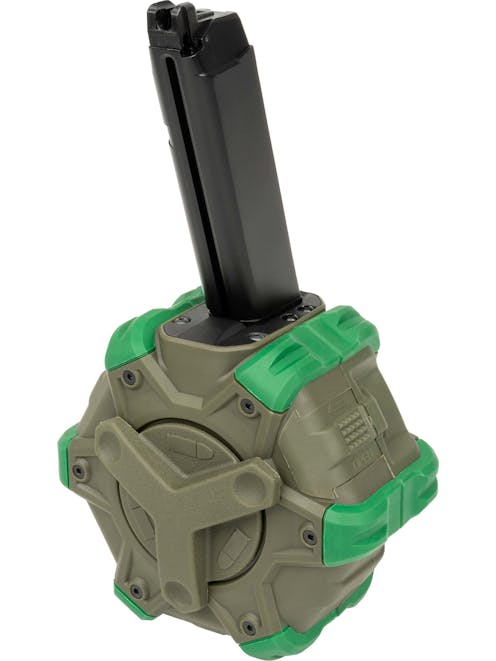 WE Europe 350rnd Green Gas Drum Magazine for EU Series/AAP-01 GBB