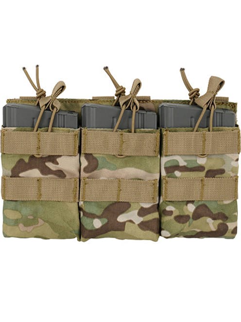8Fields Tactical MOLLE Triple Open Top 7.62/AR36 Magazine Pouch