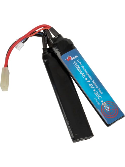 VAPEX 7.4v 1100mAh 20C LiPo Crane Battery; Mini-Tamiya