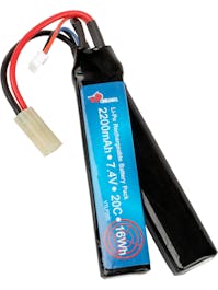 VAPEX 7.4v 2200mAh 20C+ LiPo Crane Battery; Mini-Tamiya