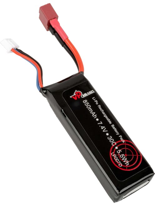 VP Racing Battery 7.4v 850mAh 30c LiPo Stick Battery; Deans
