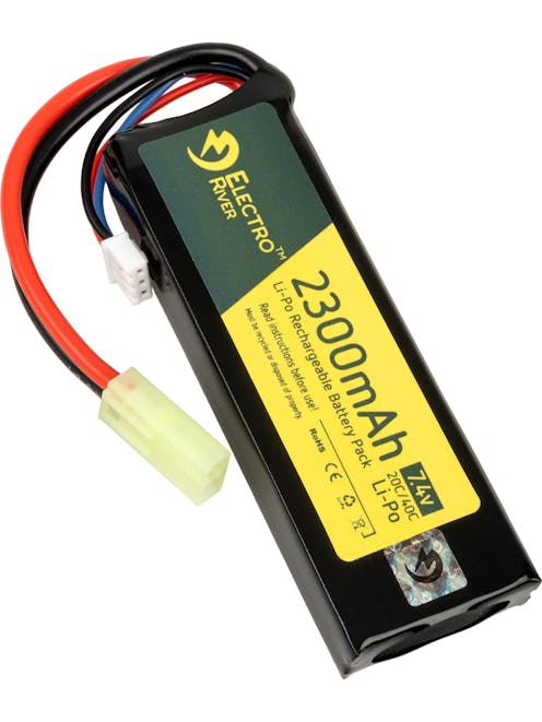 Electro River 7.4v 2300mAh 20C LiPo Battery; Mini-Tamiya