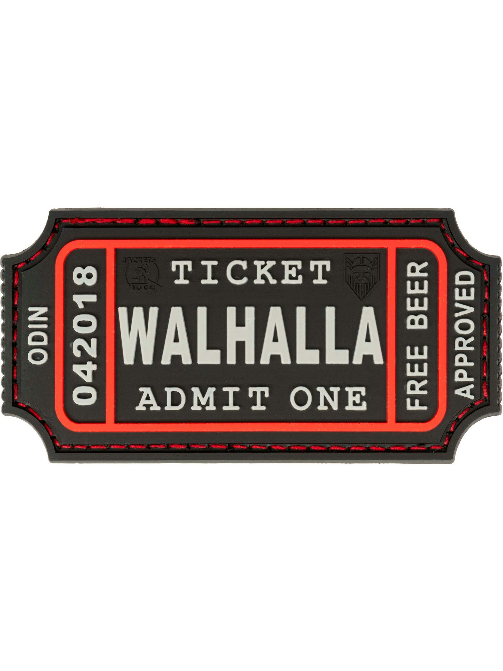 Valhalla Entrance Ticket PVC Patch - Various Colours - The Patch Board