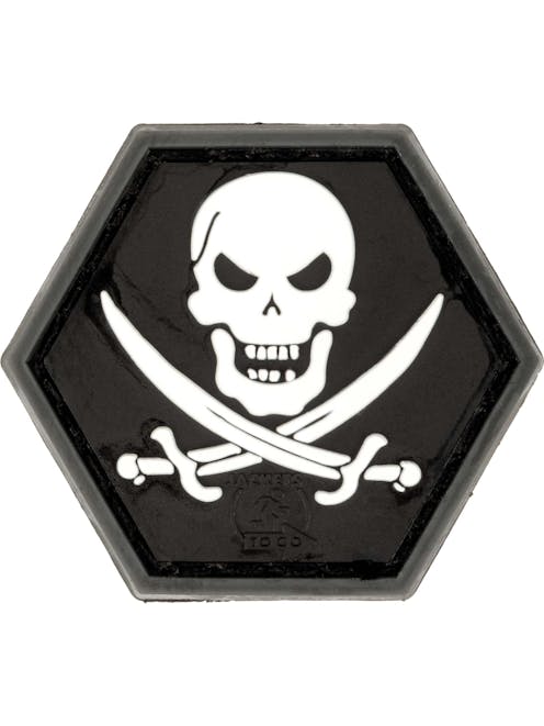 JTG No Fear Pirate 3D Rubber Patch