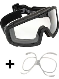 NUPROL Battle Visor Full Seal Goggles With Prescription Insert