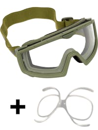 NUPROL Battle Visor Full Seal Goggles With Prescription Insert