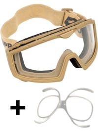 NUPROL Battle Visor Full Seal Goggles With Prescription Insert