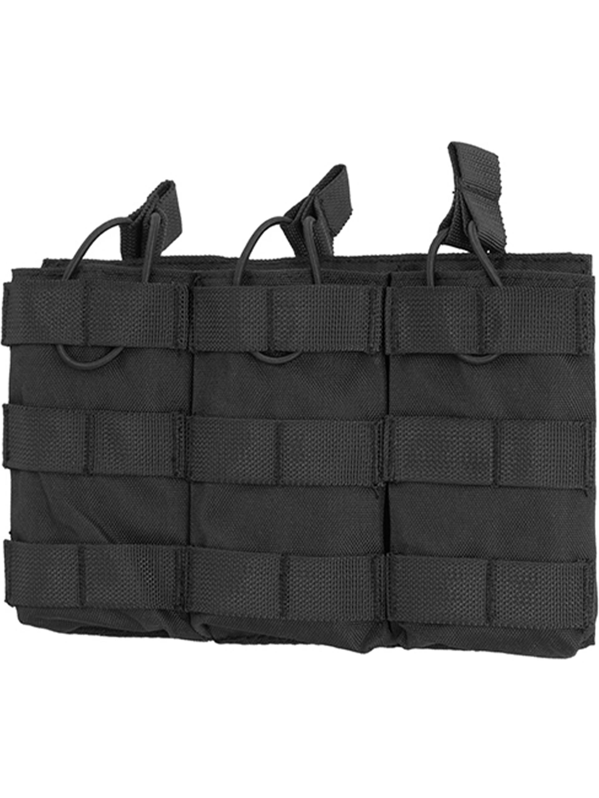 Custodia Tripla Per Caricatori In Banda Elastica Con Attacco MOLLE - Foto 2