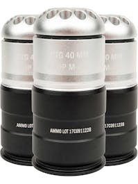 S&T 70rnd 40mm MOSCART Gas Grenade; 3 Pack