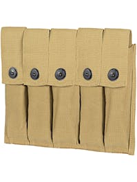 8Fields Tactical US Army WW2 Thompson SMG Five-Cell Mag Pouch