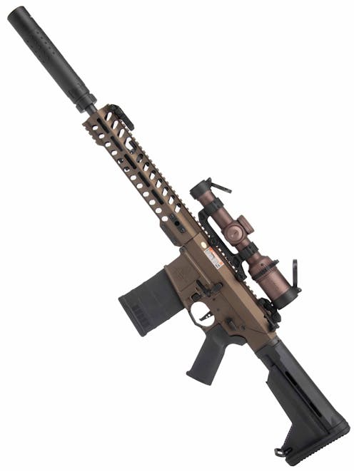 Ares Amoeba AR-308M AEG Rifle w/ Scope and Silencer