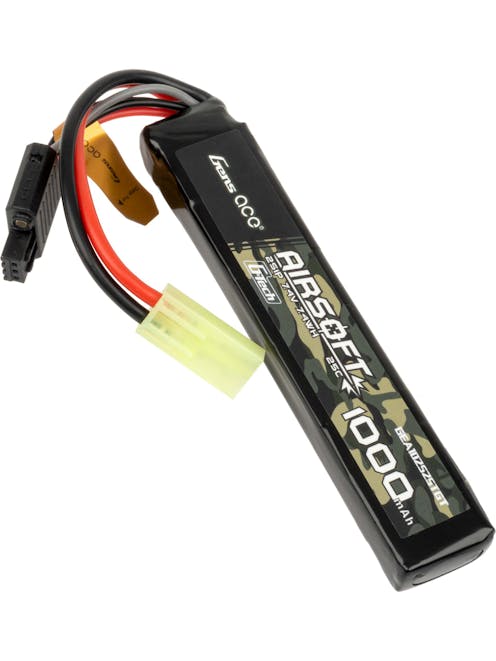 Gens Ace G-Tech 25C 1000mAh 2S1P 7.4V Airsoft LiPo Battery Tamiya