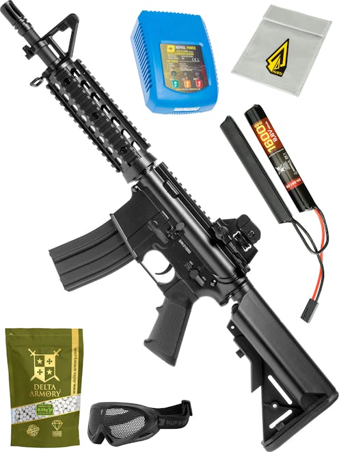CYMA CM.506 M4A1 RIS CQB Beginner Bundle