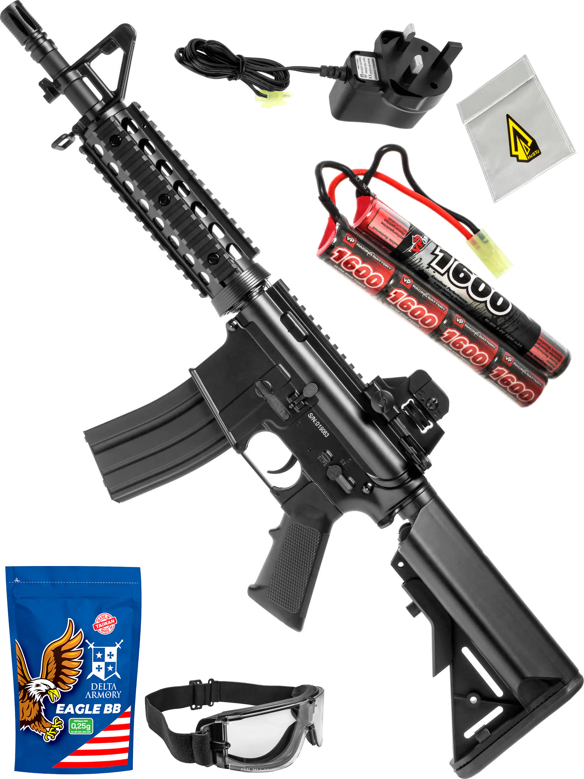 CYMA CM.506 M4A1 Beginner Bundle | Patrol Base | Airsoft Starter Set