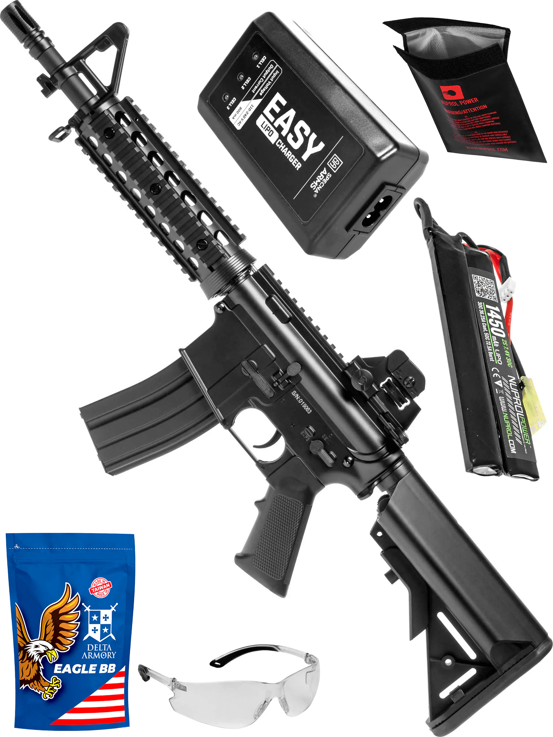 CYMA CM.506 M4A1 Beginner Bundle | Patrol Base | Airsoft Starter Set
