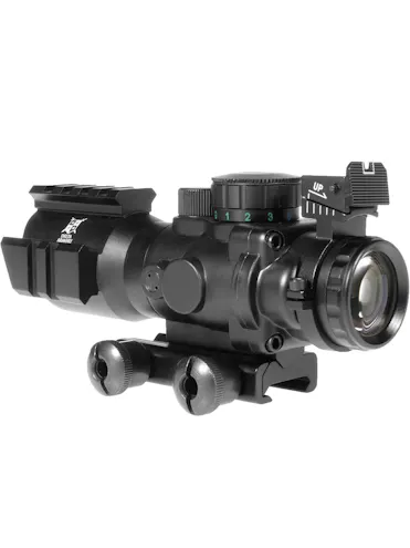 4X32 Tactical Rifle Scope - Tri-Illuminated Chevron Recticle Fiber Opt – West Lake Tactical