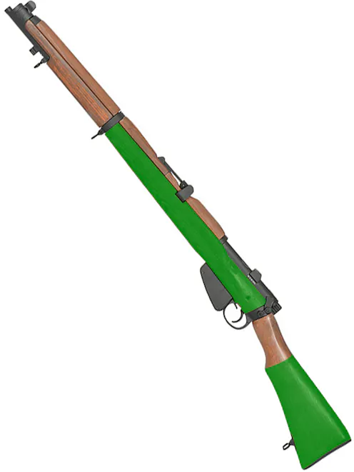 Double Bell Lee Enfield No.1 MK.III S.M.L.E Bolt Action Sniper Rifle; Shell Ejecting