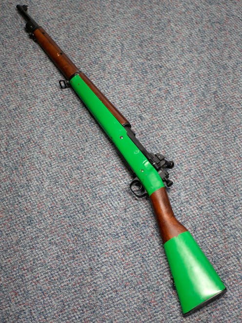 S&T BY-103589 M1903A3 Springfield Bolt Action Rifle; PTT Green