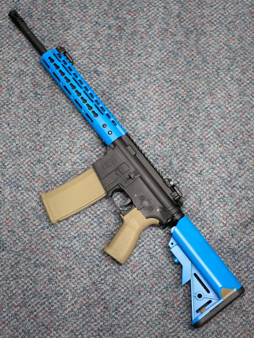 Specna Arms BY-103316 SA-E09 EDGE™ Carbine AEG; Half-Tan; PTT Blue