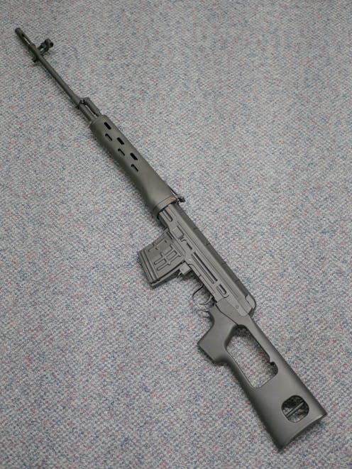 AGM BY-103332 Dragunov SVD Bolt Action Sniper Rifle; Black